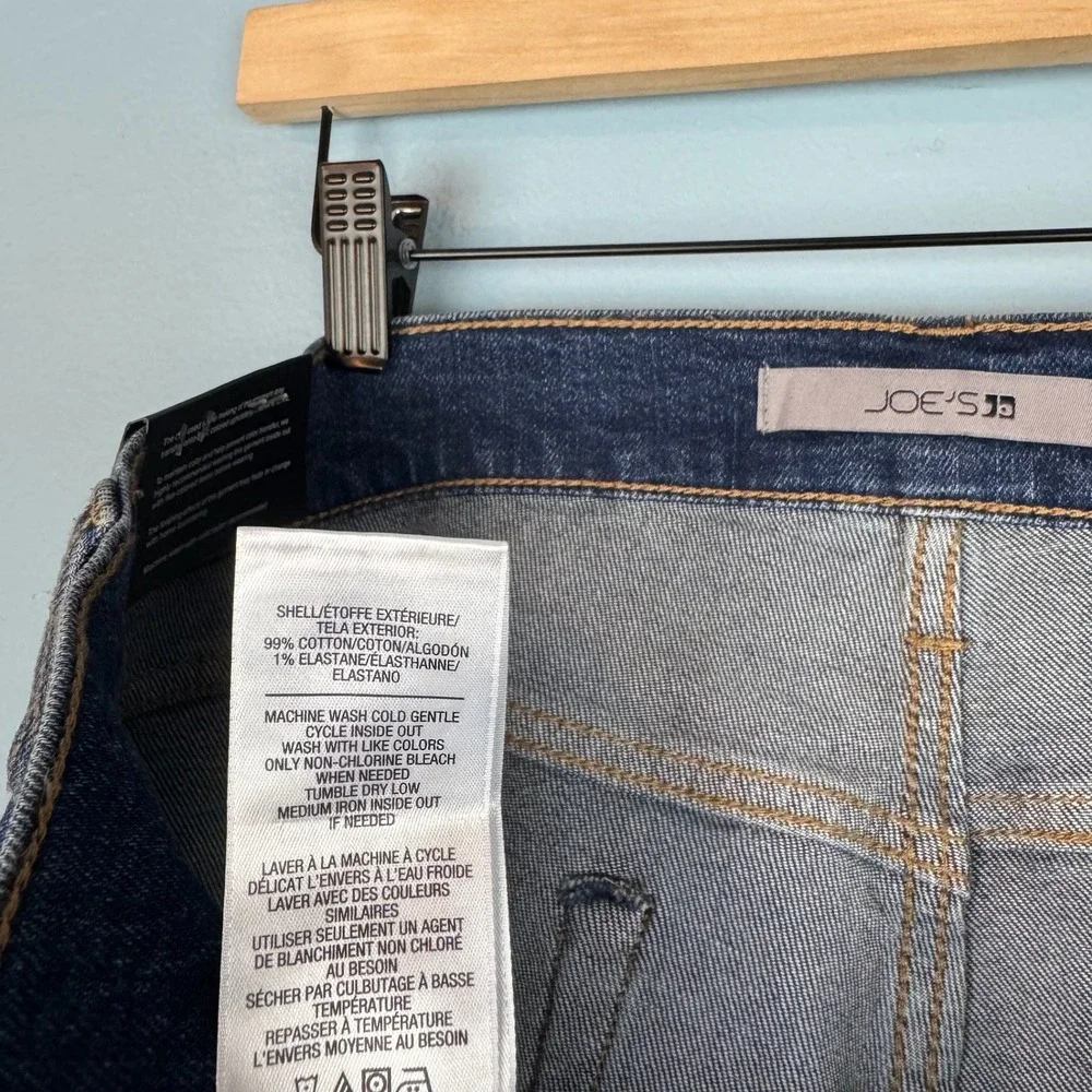 NEW Joe's Jeans The Classic Straight Leg Mens 38x32 Blue Dark Wash Stretch Denim